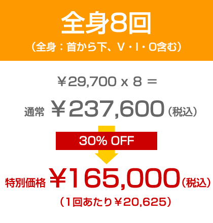 全身8回